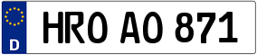 Trailer License Plate